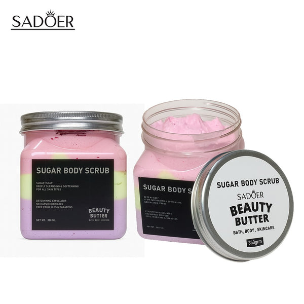 SADOER Sugar Body Scrub Beauty Butter 350ml