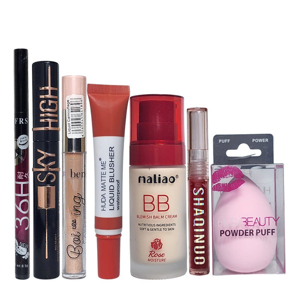 "Flawless Face Essentials – 8-in-1 Makeup Kit"