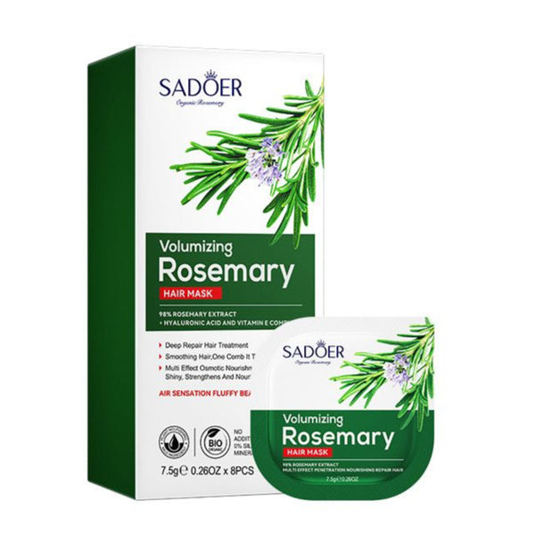 SADOER Rosemary Repair Nourishing and Smoothing Hair Mask Improve Split End Hair Conditioner Hair Treatment (7.5g*8pcs) SD80656