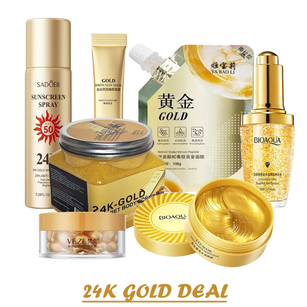 Sweet Savings Value Pack of 07 Items  24K Gold Premium Skincare Deal