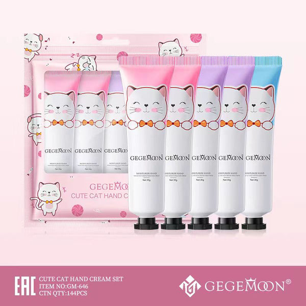 Gega Moon  Cute Moisturizing Cat Hand Cream Set of 5