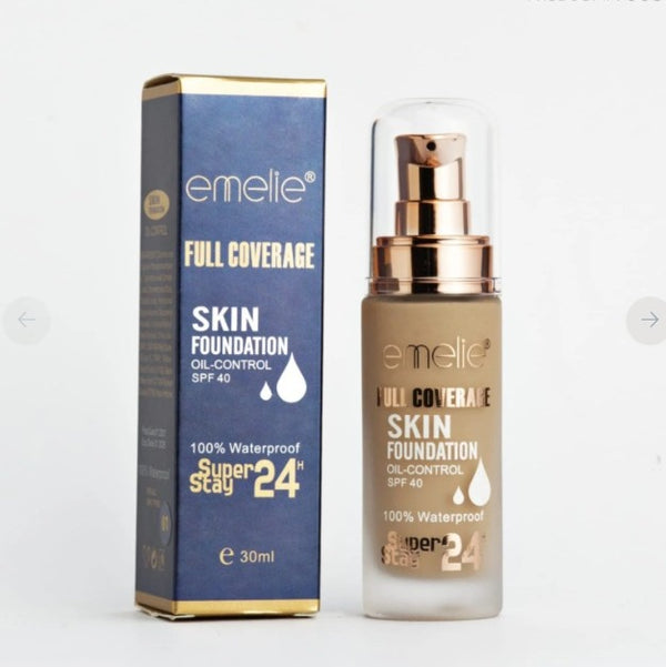 Emelie Liquid Foundation – Smooth Coverage & Natural Finish