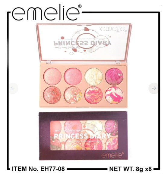Emelie Princess Diary Palette –  8 Shades of Royal Radiance