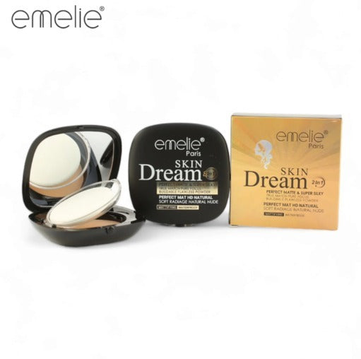 Emelie Skin Dream 2-in-1 Powder –  Matte Perfection Meets Silky HD Finish