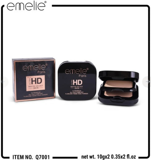 Emelie Paris Ultra HD Velvet Powder – All-Day Comfort with Flawless Matte Finish