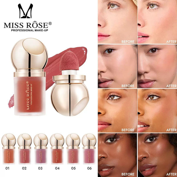 Miss Rose makeup Matte Helmet Liquid Blush