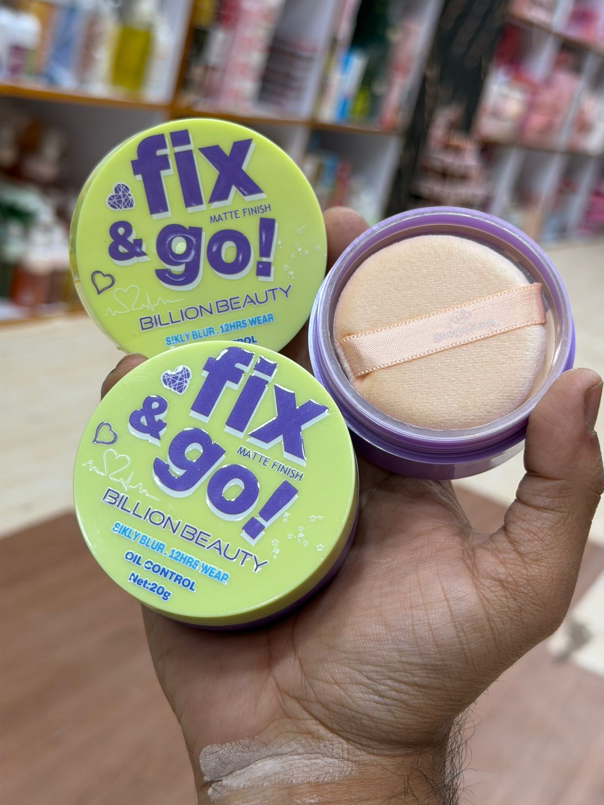 Fix & Go! Matte Finish Loose Powder by Billion Beauty – Miss Beauty