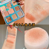 Biya 9 Colors Makeup Fashion Eyeshadow Primer Colors Waterproof Glitter Nude Eye Pigment Matte Shimmer Shimmer Eyeshadow Powder