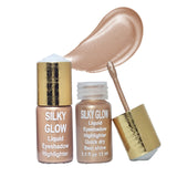 Huxiabeauty Silky Glow Liquid Eyeshadow Highlighter Quick Dray Best Shine For Girls And Women 15ml