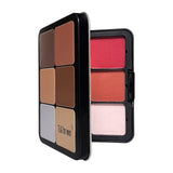 12 Color Powder Blush & Contour Tin Palette