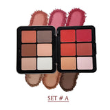 12 Color Powder Blush & Contour Tin Palette