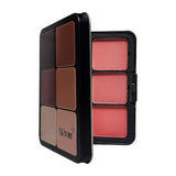 12 Color Powder Blush & Contour Tin Palette