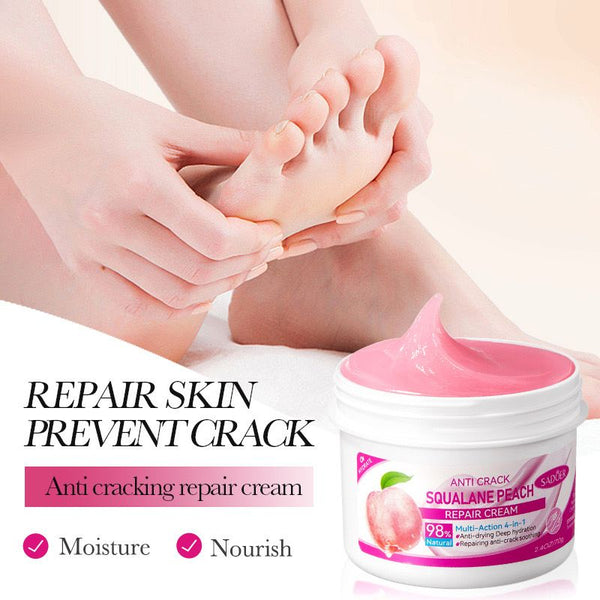 SADOER Organic Heels Dead Skin Removal Exfoliating Nourish Anti-cracking Squalane Peach Repair Foot Cream SD33701