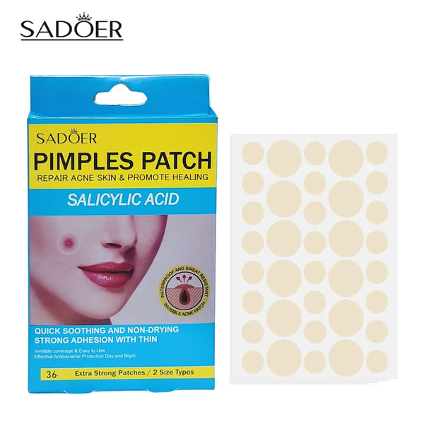 Sadoer Salicylic Acid Pimple Patch repair acne skin & promote healing Pimple Patch Invisible Pimple Patches for Clearer Skin SD09630