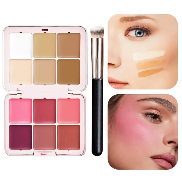 Queen Of Hear Carla Secret 12-color Concealer Blush Multi-functional Makeup Palette