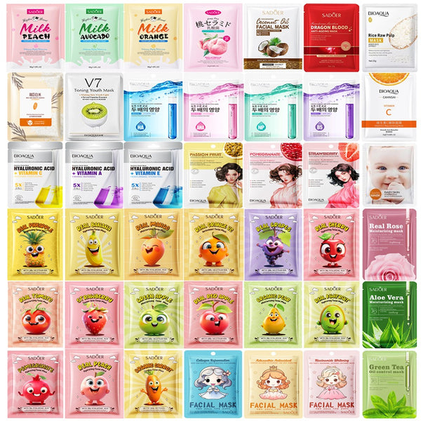 BIOAQUA Pack Of 10 - Sheet Maks- 30g x 10