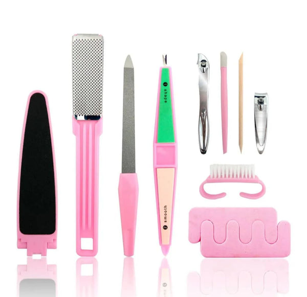Miss Beauty 10-in-1 Professional Manicure & Pedicure Grooming Kit