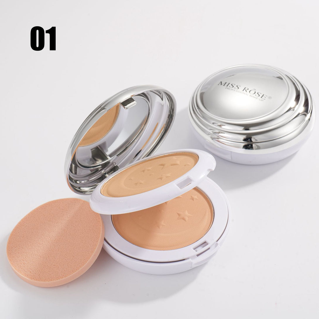 Miss Rose Compact Powder Star & Moon 7003-036Yd – Miss Beauty