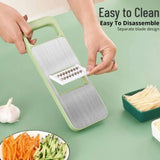 Vegetable Cutter 5 In 1 PP Multi-Function Onion Potato Kitchen Tools Manual Food Chopper Vegetable Cutter Fruit Slicer