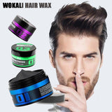 Wokali Wax Professional Styling System 01 , Hair Styling Wax For firm hold Sculpting 150g WKL134 Blue