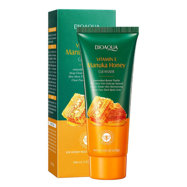 BIOAQUA Honey and Vitamin E Moisturizing Fade Dark Spot Acne facial cleanser 100g bqy53522