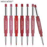 Miss Rose 2 In 1 Lip Liner + Lipstick Pack of 6 Red