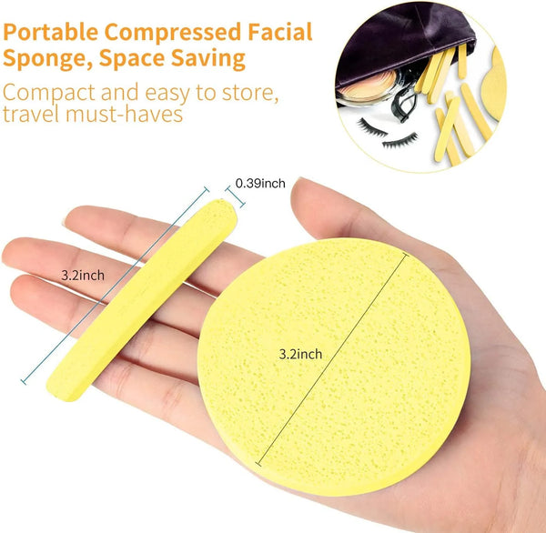 12pcs/6pcs Soft Cleansing Sponge Puff Compressed Travel Makeup Washing Stick Maquiagem Cosmetic Puff Skin Cleanser Puffs Foundation Sponge Blender Blending Facial Makeup Sponge Cosmetic Puff Beauty Powder Puff Make Up Sponge MAGIC STICK