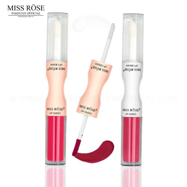 Miss Rose 3 PCS Pout perfection 2 in 1 Lip Gloss + Lip Oil