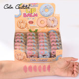 Beauty Hub Cute Doughnut Design Lip Blam Clear Hydrating Repair Moisturizing Lip Balm For Girls Women Lips Care