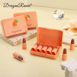 Dragon Ranee 5Pcs Long Lasting Moiturizing Matte Mini Lipistick Set