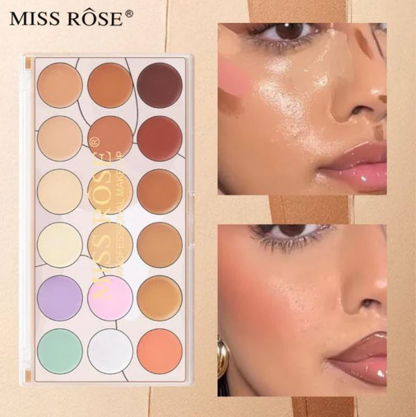 Miss Rose 18 color Concealer & contour Makeup Palette Kit