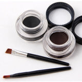 MISS ROSE 2 COLOR GEL EYELINER BLACK AND BROWN 24 HOURS WATERPROOF SET