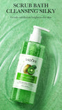 SADOER Kiwi Fruit Scrub Skin Hydrating Body Wash Exfoliating Lightening Whitening Shower Gel 300ml- SD57133