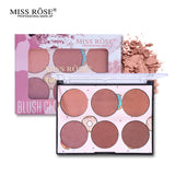 Miss Rose 6 Colors Blush Glow Palette