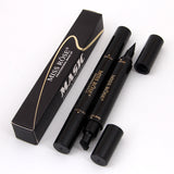 Miss Rose Makeup Liquid Black Eyeliner Pencil Quick Dry Waterproof With Stamp