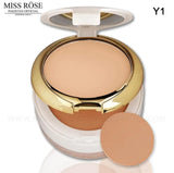 MISS ROSE (3 in 1) Professional 3D Pearl Whitening Compact & Loose Powder 45g