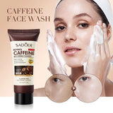 Sadoer Facial Cleanser Anti-wrinkle Foam Deep Cleaning & Moisturizing Oil Control Caffeine Face Wash 100g SD01499