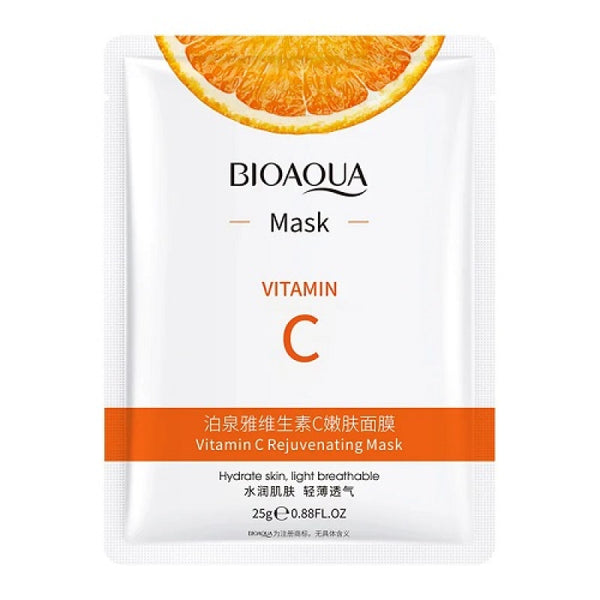 BIOAQUA 1 Piece Cahnsai Vitamin C Mask Rejuvenating Face Sheet Mask