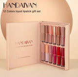 HANDAIYAN 12 Colors Matte Liquid Lipstick Lip Gloss  Set 2.5ml*12pcs 0695