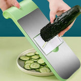 Vegetable Cutter 5 In 1 PP Multi-Function Onion Potato Kitchen Tools Manual Food Chopper Vegetable Cutter Fruit Slicer