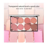 MISS ROSE 8 Colors Blush KIt For Women 28g 7004-076N