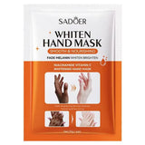 SADOER Pack of 2 Vitamin C Skin Care Dark Skin Lightening & Whitening Moisturizing Hand & Foot Mask Moisture Soft Hyaluronic Acid Dark Knuckle Hand & Foot Mask 35g SD09853/SD10026