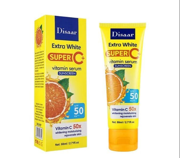 Disaar Natural Glow Sunblock Anti- UVA/UVB Sun Screen Cream SPF 50 vitamin Sunscreen Cream 80ml DS5157