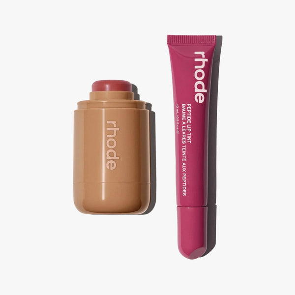 Rhode Blush & Gloss Duo | Rhode blush | Rhode peptide lip tint | Rhode lip gloss