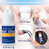 Super Strong Nail Glue For False Nail Tips, Acrylic Nails,Press On Nails,Fake Nails Art Decoration Lasting Adhesion