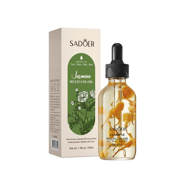 SADOER Jasmine  Flower Multi-Effect Massage Oil 55ml for Nourishing Body with Essential Oils  SD37596