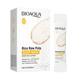 BIOAQUA Rice Raw Pulp Sleeping Masks Whitening Anti Wrinkle Anti-aging 4ml X 20pcs BQY93134