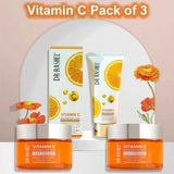 Dr.Rashel Vitamin C Pack Of 3 - Cleanser, Day & Night Cream ( Drl1511 Drl1509 Drl1429 )