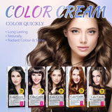 Disaar long lasting beautiful Light Brown 7/77 hair color cream 100% cover grey hair dye color cream 60ml DS5174