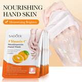 Pack of 2 Moisturizing Peeling Gloves Hand Mask Exfoliating Sheet Mask Exfoliating Whitening Foot Peeling Facial Mask